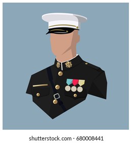 avatar of a U.S. marine vector