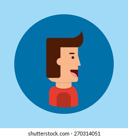 avatar user design, vector illustration eps10 graphic 