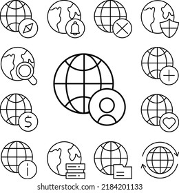 Avatar, user icon in a collection with other items