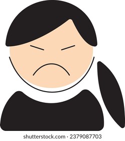 Avatar and user icon. People head and face vector illustration