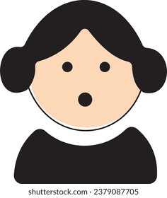 Avatar and user icon. People head and face vector illustration