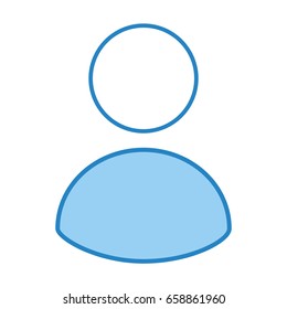 avatar user isolated icon