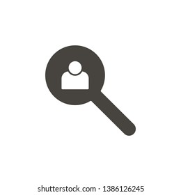 Avatar, user, search vector icon. Simple element illustrationAvatar, user, search vector icon. Material concept vector illustration.