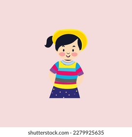 Avatar vector art work of a kid. This is editable.