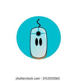 Avatar vector character: Computer mouse. Suitable for used in many things. mouse icon. mouse logo. mouse vector.