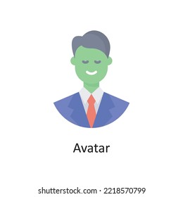Avatar Vector Flat Icon Design illustration. Banking and Payment Symbol on White background EPS 10 File