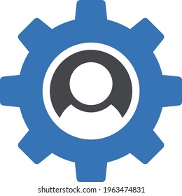 avatar vector glyph colour icon