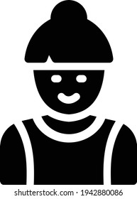 icono plano vectorial de avatar