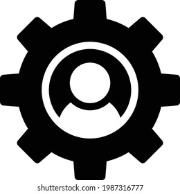 icono plano vectorial de avatar