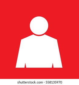 Avatar vector icon, man sign