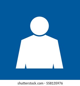 Avatar vector icon, man sign