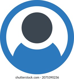avatar vector illustration isolated on a transparent background. glyph vector icons for concept or web graphics.