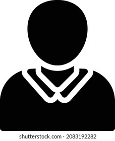 Avatar-Vektorgrafik einzeln auf transparentem Hintergrund . glyph-Vektorsymbole für Konzept- oder Web-Grafiken.