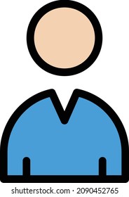 avatar vector illustration isolated on a transparent background. stroke vector icons for concept or web graphics.