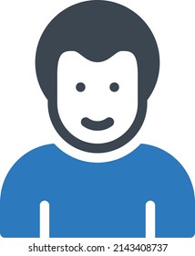 Ilustración Avatar Vector sobre un fondo transparente.Símbolos de calidad superior.Icono vector glifos para el diseño de conceptos y gráficos.