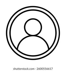 Avatar Vector Line Icon Design
