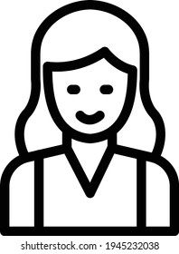 icono de línea delgada vectorial avatar