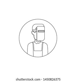 avatar of welder icon. Element of avatar for mobile concept and web apps icon. Outline, thin line icon for website design and development, app development