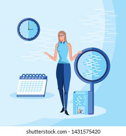 Avatar woman and big data design