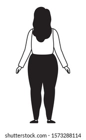 Avatar woman design, Girl female person people human and social media theme Vector illustration