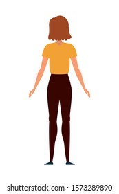 Avatar woman design, Girl female person people human and social media theme Vector illustration