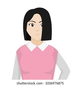 avatar woman with elegant blouse style