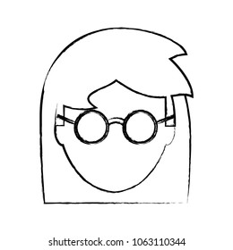avatar woman face icon