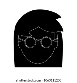 avatar woman face icon