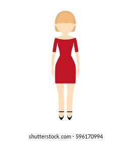 avatar woman female design vector illustration eps 10