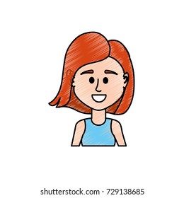 avatar woman with hairstyle and blouse design