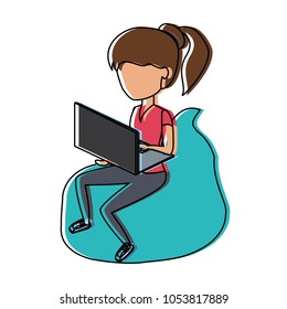 avatar woman icon