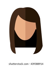 Avatar woman icon. People design. vector graphic