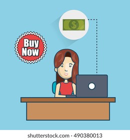 avatar woman with money design