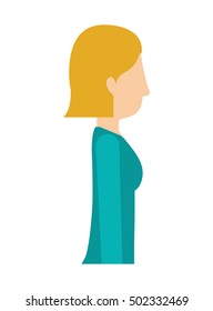 avatar woman profile cartoon
