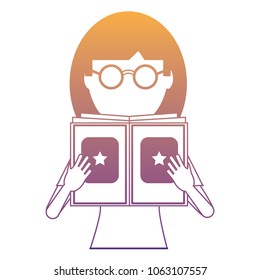 avatar woman reading a book