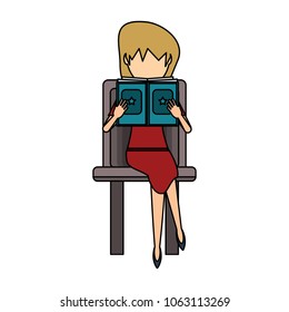 avatar woman reading a book