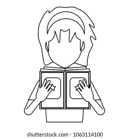 avatar woman reading a book