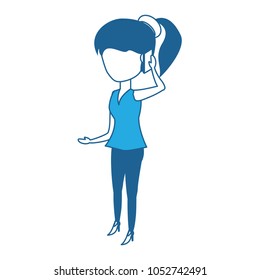 avatar woman standing design