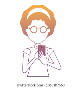 avatar woman using a cellphone