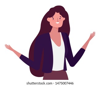 Avatar woman vector design vector illustration