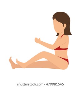 avatar woman wearing swimsuit
