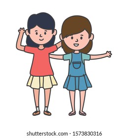 Avatar women design, Girls females person people human and social media theme Vector illustration