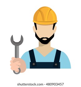 avatar worker holding a wrench tool
