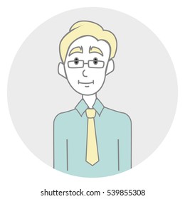 avatar of working from an office in a shirt and tie