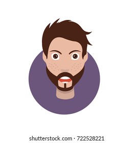 Avatar (Young man with brown mustache and brown hair)