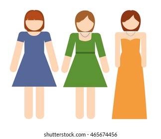Avatar of young people design represented by girls icon. Colorfull and Isolated illustration. 