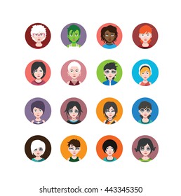 Avatars in circle 12