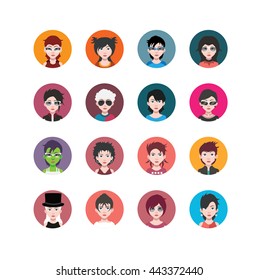 Avatars in circle 13