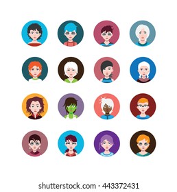Avatars in circle 14