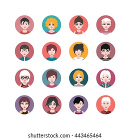 Avatars in circle 16